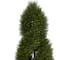 4ft. UV Resistant Cypress Double Spiral Topiary Artificial Tree in Slate Planter